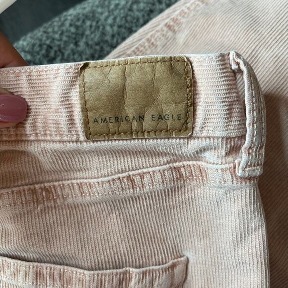 American Eagle corduroy Mom Jeans High Rise Blush size 10 - Picture 5 of 11